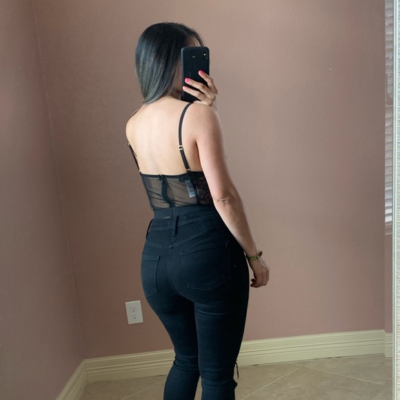 AMBER Lace Bodysuit- black - Picture 2 of 3